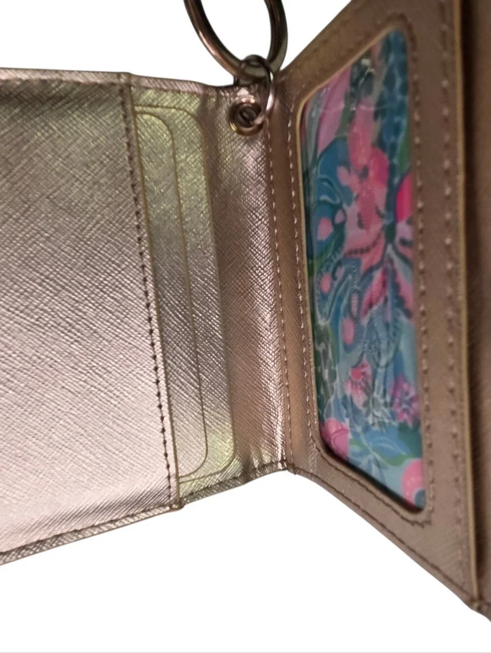 Lilly Pulitzer Snap ID Card Case Wristlet Golden Hour Print Travel Colorful
